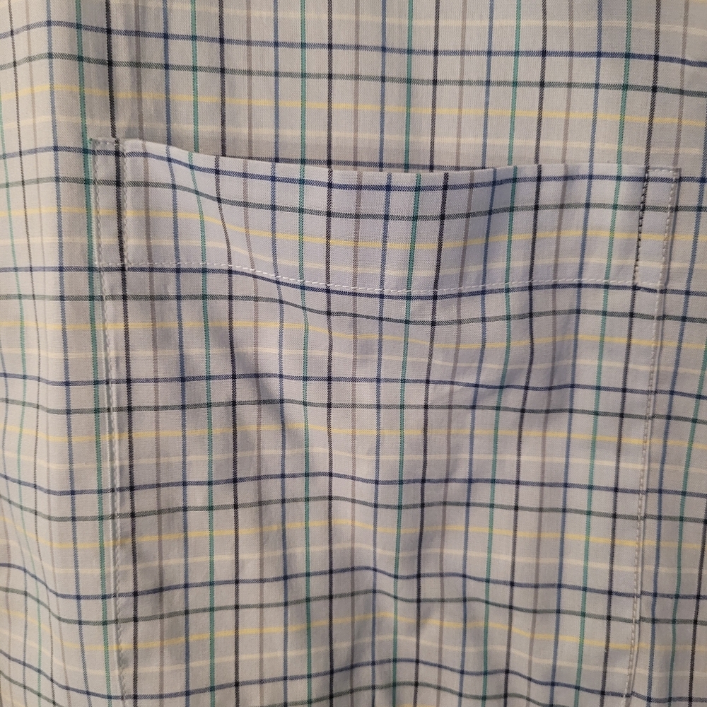 MINE London Milan New York mens button down color block shirt - L.     G4 - Picture 9 of 9